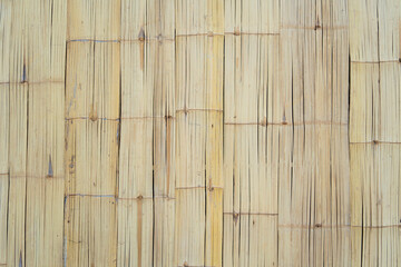 bamboo fence on wood texture for background