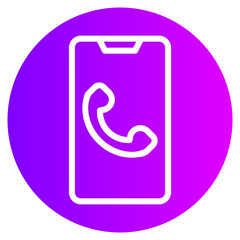 phone call gradient icon