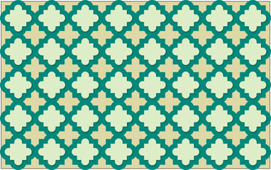 Seamless 3d Ramadan Islamic pattern in Arabian style Vector illustration	