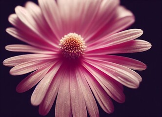 pink gerber daisy, generative AI