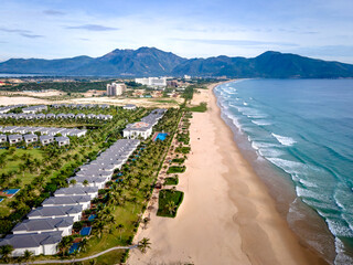 Overview of 5-star Alma resort located on the famous Bai Dai beach of Cam Ranh district, province...