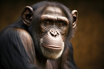 A picture of a chimpanzee. Generative AI