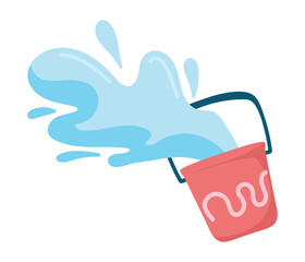 splash water and bucket © djvstock