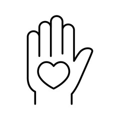Love line icon