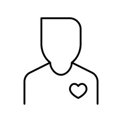 volunteer line icon