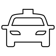 Obraz premium Taxi line icon
