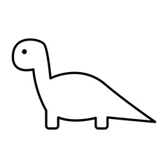 brachiosaurus line icon