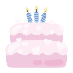 birthday cake and candles