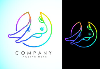 Polygonal foot and care icon logo template, Low poly foot and ankle healthcare