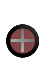 The Plus add Icon vector on a white background can be used to represent a variety of actions, such as adding a new contact to an address book, creating a new event in a calendar, or adding a new item 