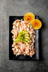 platillo de mariscos estilo mazatlan sinaloa en mexico