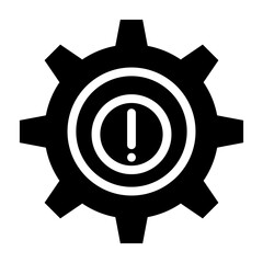 Setting warning icon