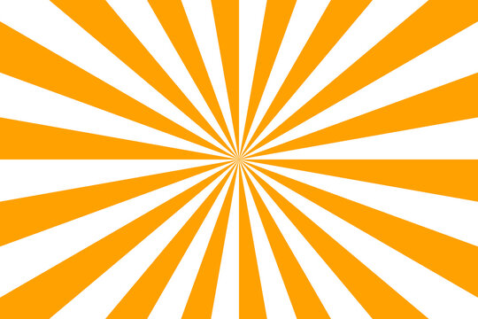 Fototapeta Orange sunburst illustration for making background, png  transparent 