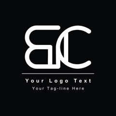 awesome artistic black and white color BC CB initial