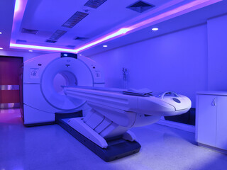 A scanning machine known as PET-CT which scans patients with tumors in different parts of the body...