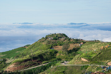 Obraz premium mornig landscape of phu Thap Buek, Phetchabun, Thailand