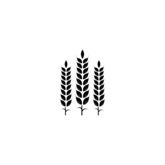 Wheat icon or logo vector graphics