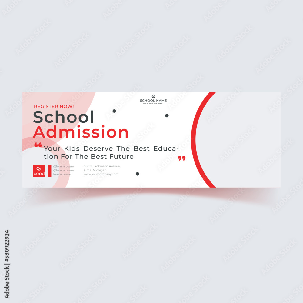 Wall mural abstract gradient modern geometric banner template design in red color palette combination. suitable