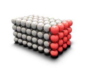 科学実験と検体。陽性反応の象徴。