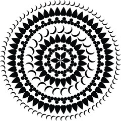 vintage vector decorative mandala design