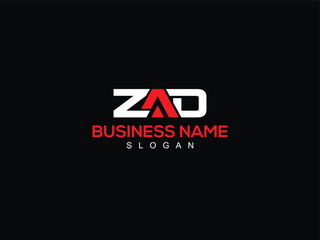 Abstract ZAD Logo, Premium za zad Logo Letter Design For Shop - obrazy, fototapety, plakaty