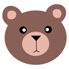Cute bear cartoon  animals isolated png image illustration for kid