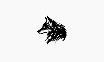 wolf design vector creative illustration logo
