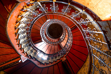 Spiral staircase at four-star Mercure Bana Hills, Da Nang, Vietnam