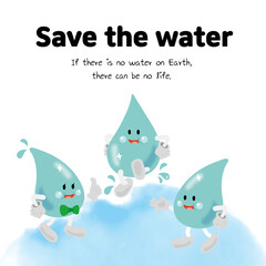 save the water poster 