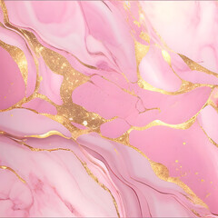 Fototapeta premium Luxurious Pink marble texture skin wallpaper background generative ai