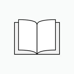 Book Icon - Vector, Sign and Symbol Design, Presentation, Website or Apps Elements. 