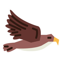 Eagle flat icon style