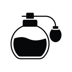 Obraz premium perfume icon vector design template in white background