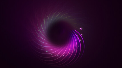 3D rendering abstract circle light background