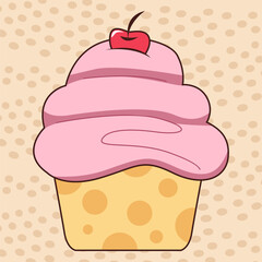 Ice Cream Vector flat Illustration