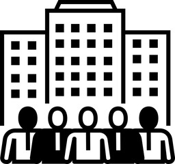 Organization icon design elements for decoration.