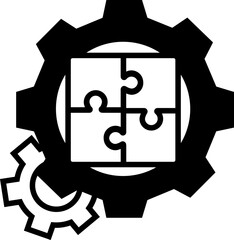 Developing solutions icon design elements for decoration.