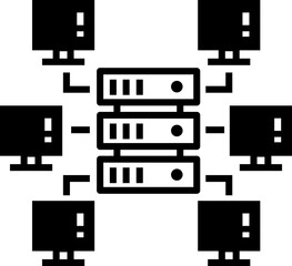 Enterprise technology icon design elements for decoration.
