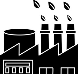 Factory illustration, icon, element for decoration.