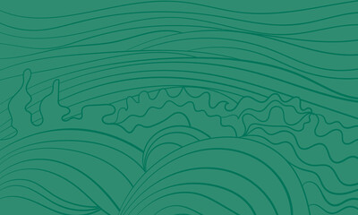 abstract hand draw botanical vector background