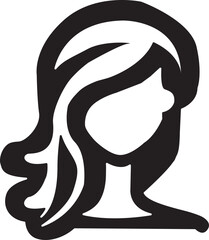 beauty fashion woman face single icon illustration 