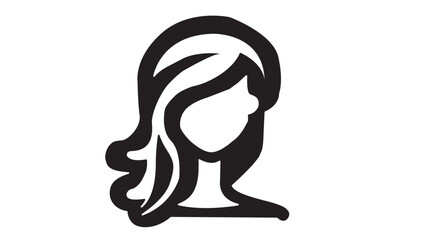beauty fashion woman face single icon illustration 