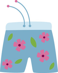 Summer swimming trunks summer illustration