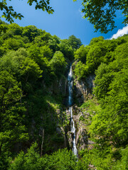 Uzundere or Aybasti  Waterfall. First waterfall section. Aybasti district, Ordu - Turkey