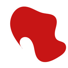 Red Minimalism Aesthetics Blob