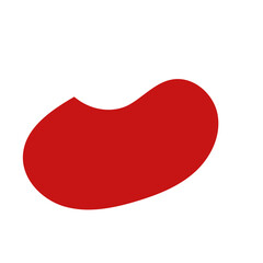 Red Minimalism Aesthetics Blob