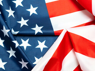 United states of America national flag.red white and blue stripes and stars