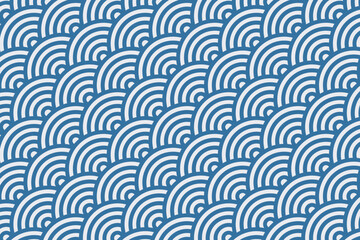 Fototapeta premium 日本風イラスト背景☆青海波模様☆ベクター素材 