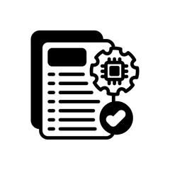 File Setting icon in vector. Logotype