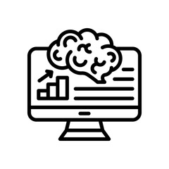 Behavior Analysis icon in vector. Logotype